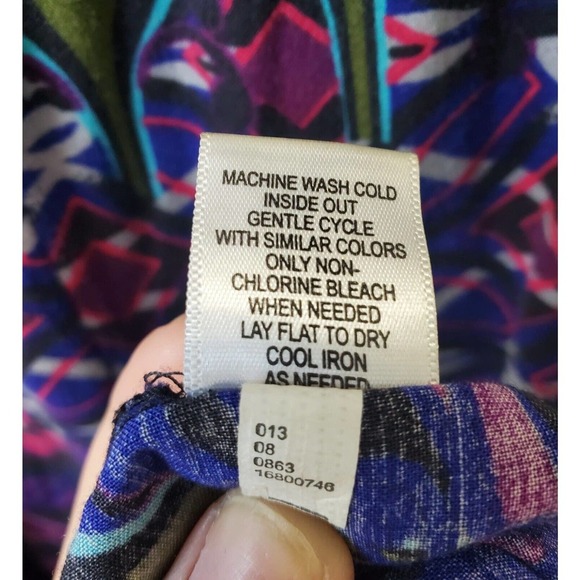 Xhilaration Women's Multicolor Rayon Halter Neck Sleeveless Long Maxi Dress XS - Picture 8 of 11